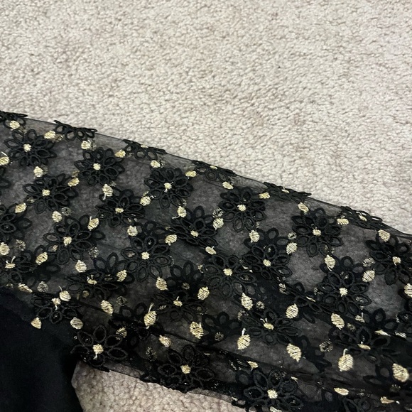 OntWelfth Blouse with Sheer Sleeves - Picture 4 of 7